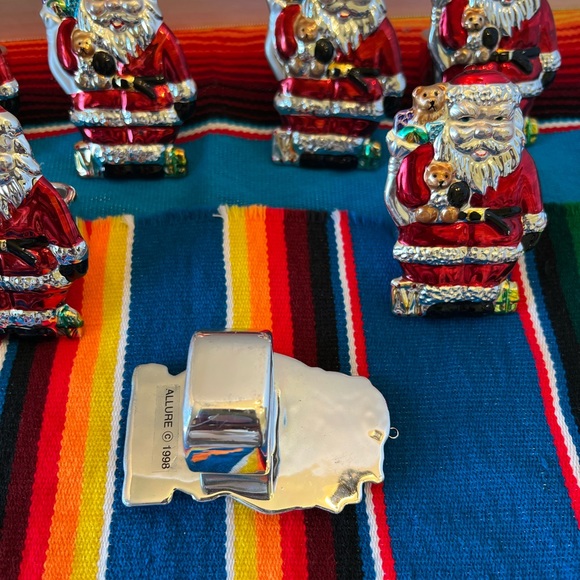 Christmas Santa Napkin Ring Holders Allure 1998 Set of 8 - Picture 4 of 12